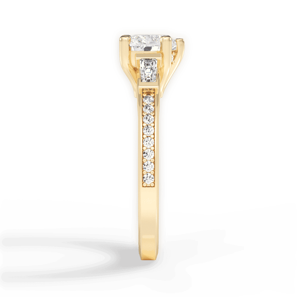 14kt Yellow Gold/18kt Yellow Gold/heart/perspective