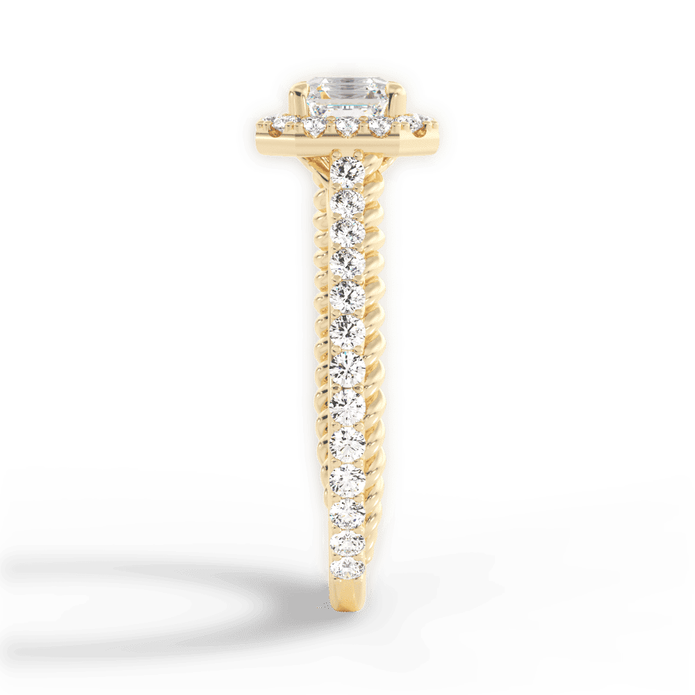 14kt Yellow Gold/18kt Yellow Gold/asscher/perspective