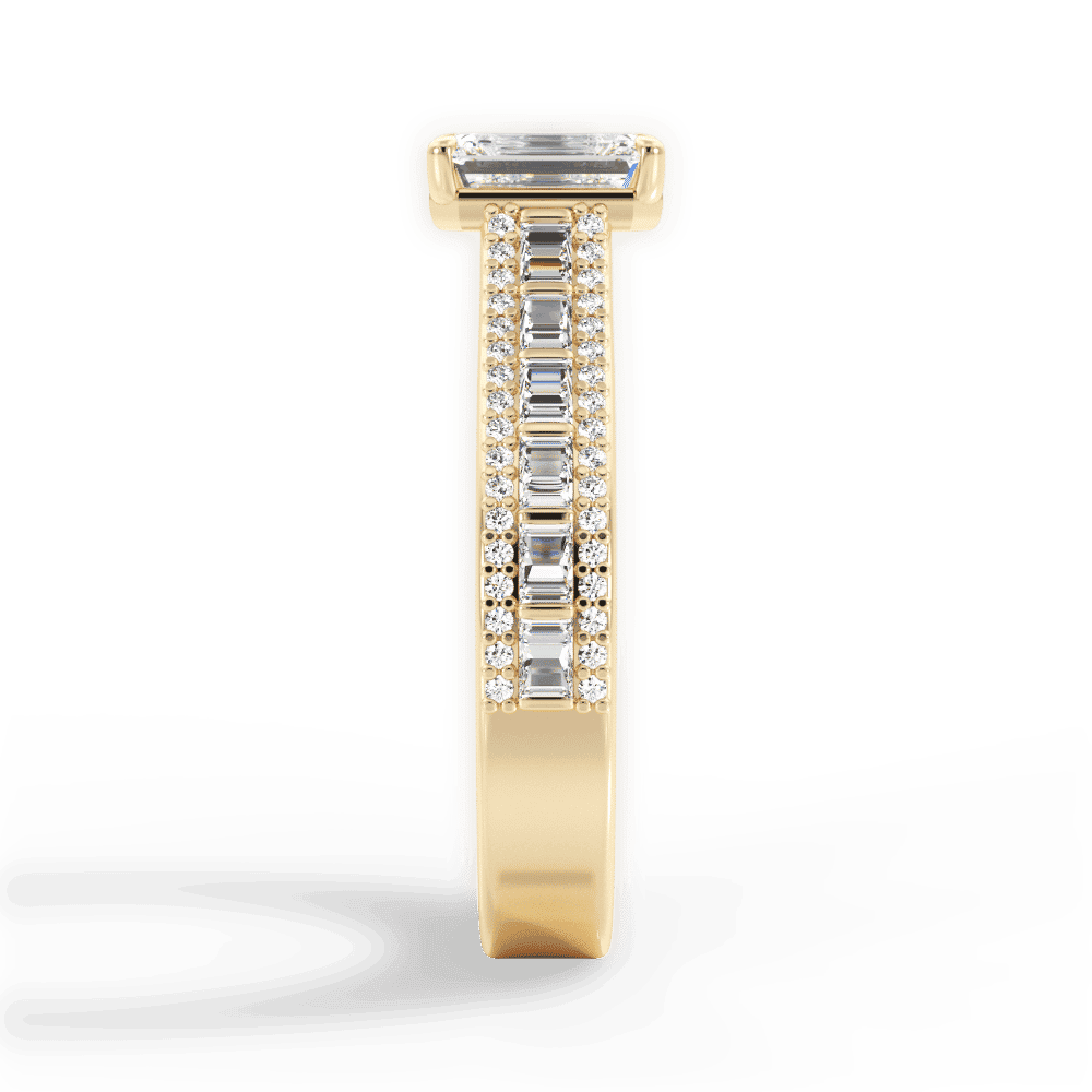 14kt Yellow Gold/18kt Yellow Gold/emerald/perspective