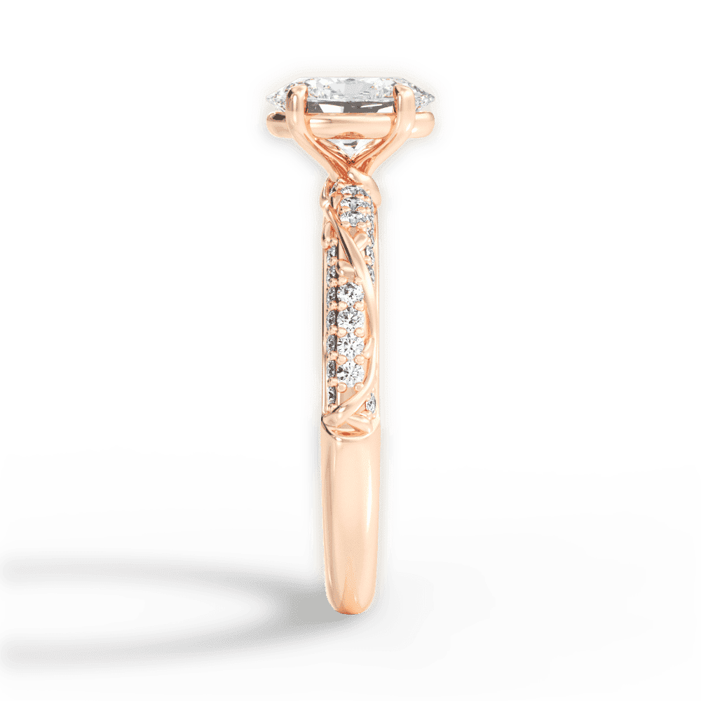 14kt Rose Gold/18kt Rose Gold/oval/perspective