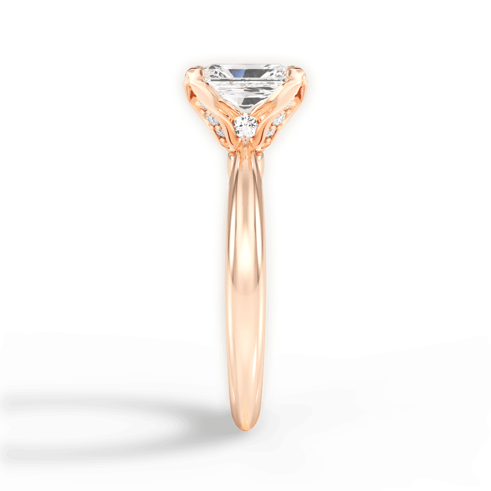 14kt Rose Gold/18kt Rose Gold/radiant/perspective