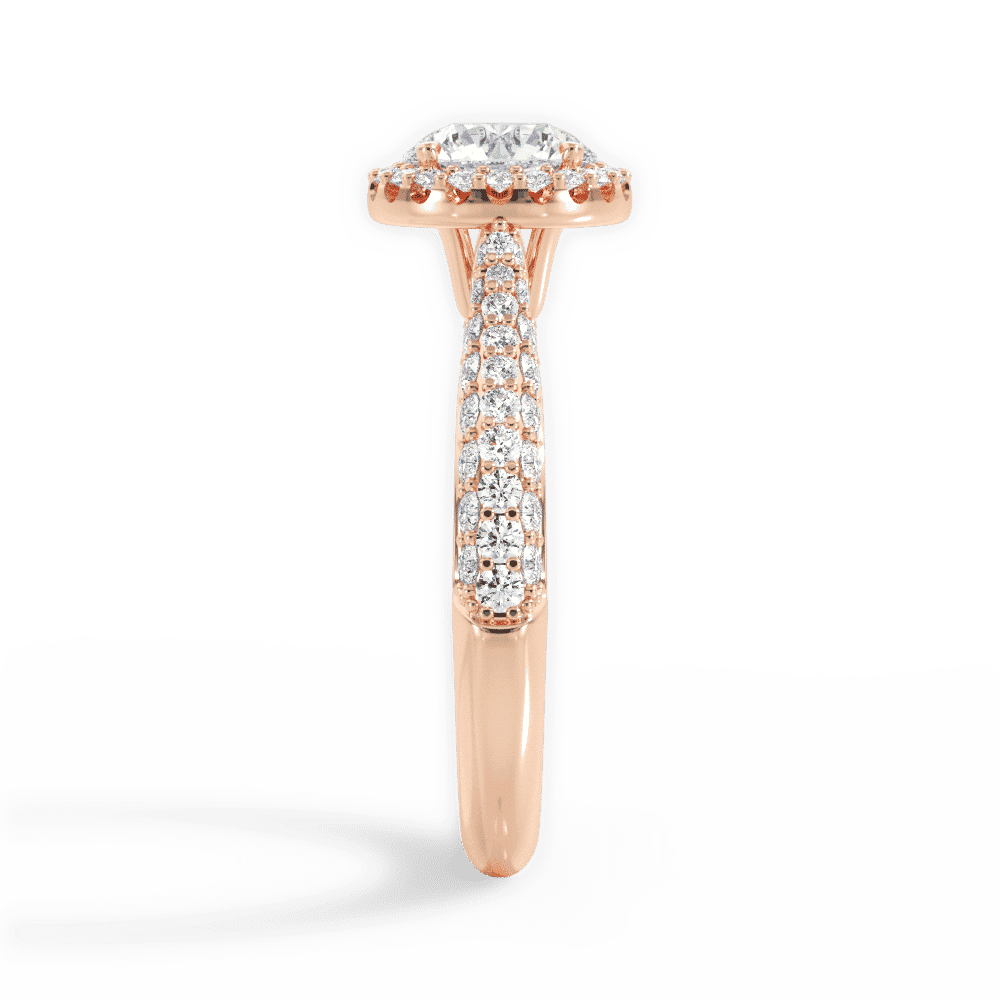 14kt Rose Gold/18kt Rose Gold/round/perspective