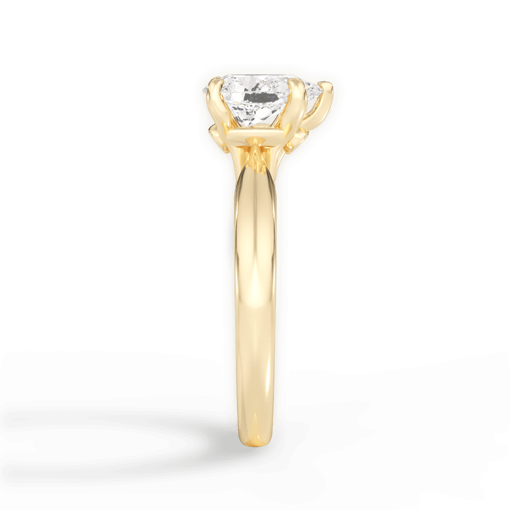 14kt Yellow Gold/18kt Yellow Gold/pear/perspective