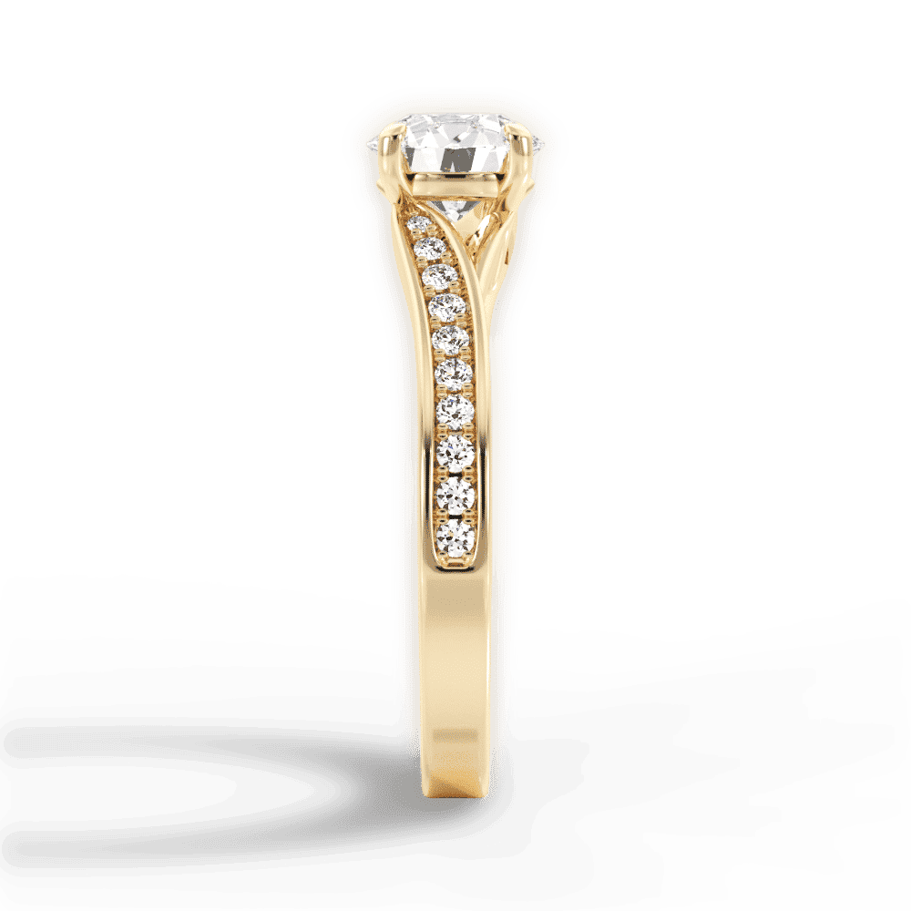 14kt Yellow Gold/18kt Yellow Gold/round/perspective