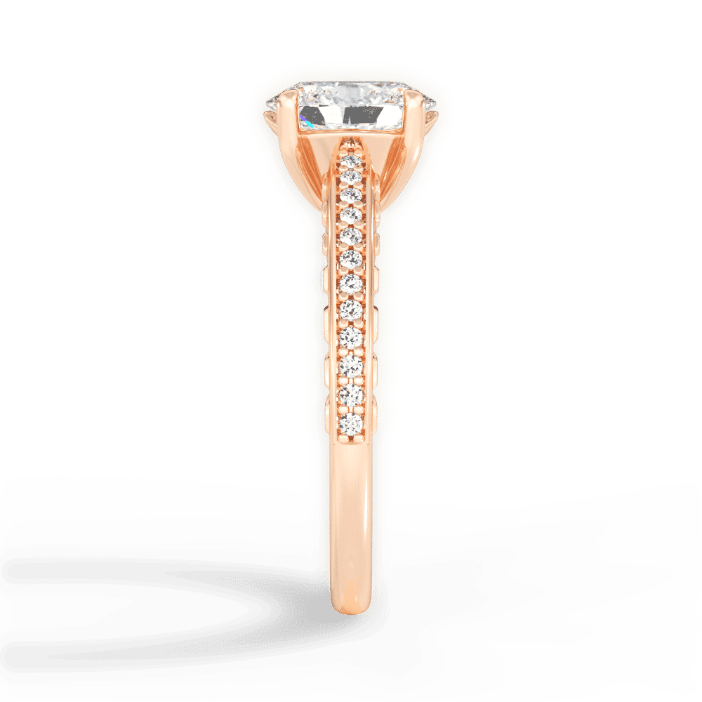 14kt Rose Gold/18kt Rose Gold/oval/perspective