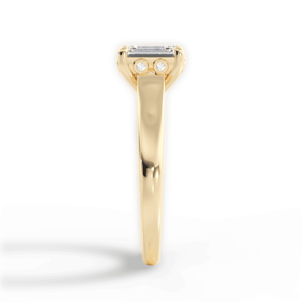 14kt Yellow Gold/18kt Yellow Gold/emerald/perspective