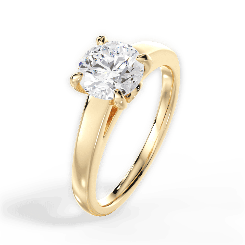 14kt Yellow Gold/18kt Yellow Gold/round/side