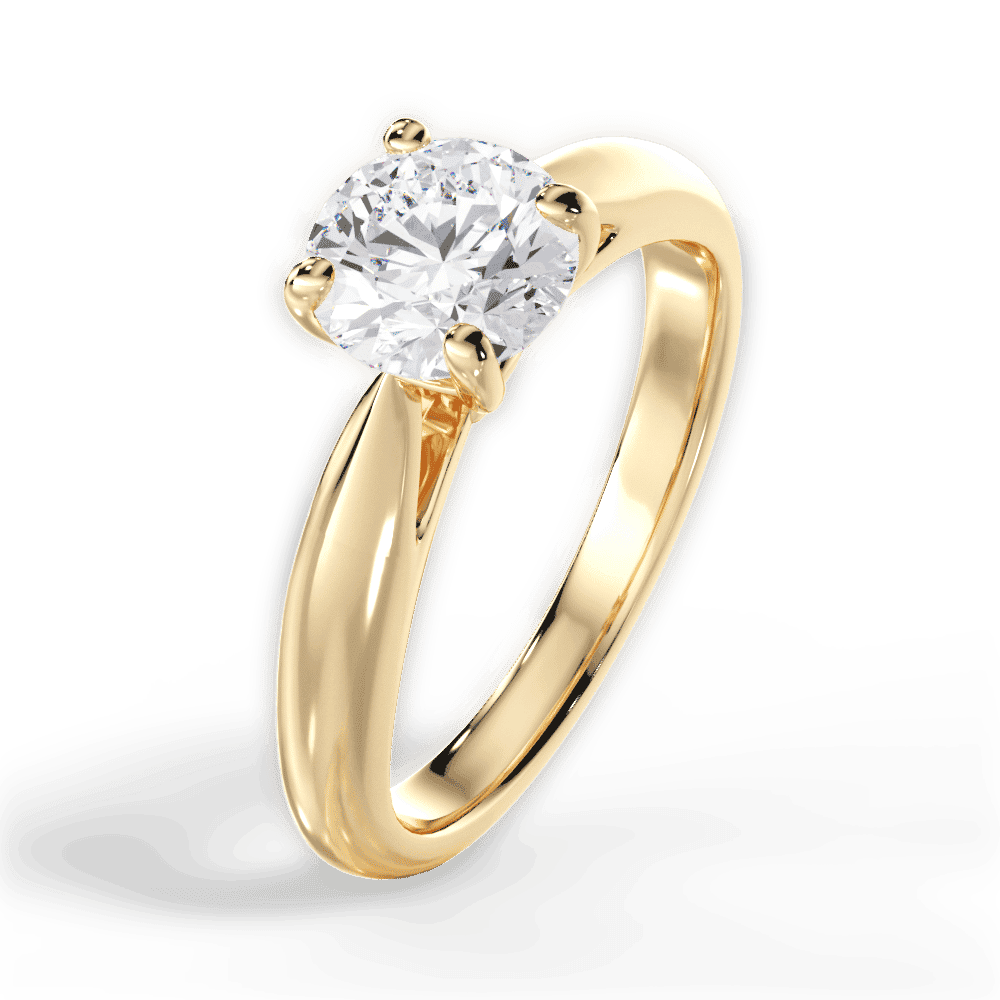 14kt Yellow Gold/18kt Yellow Gold/round/side