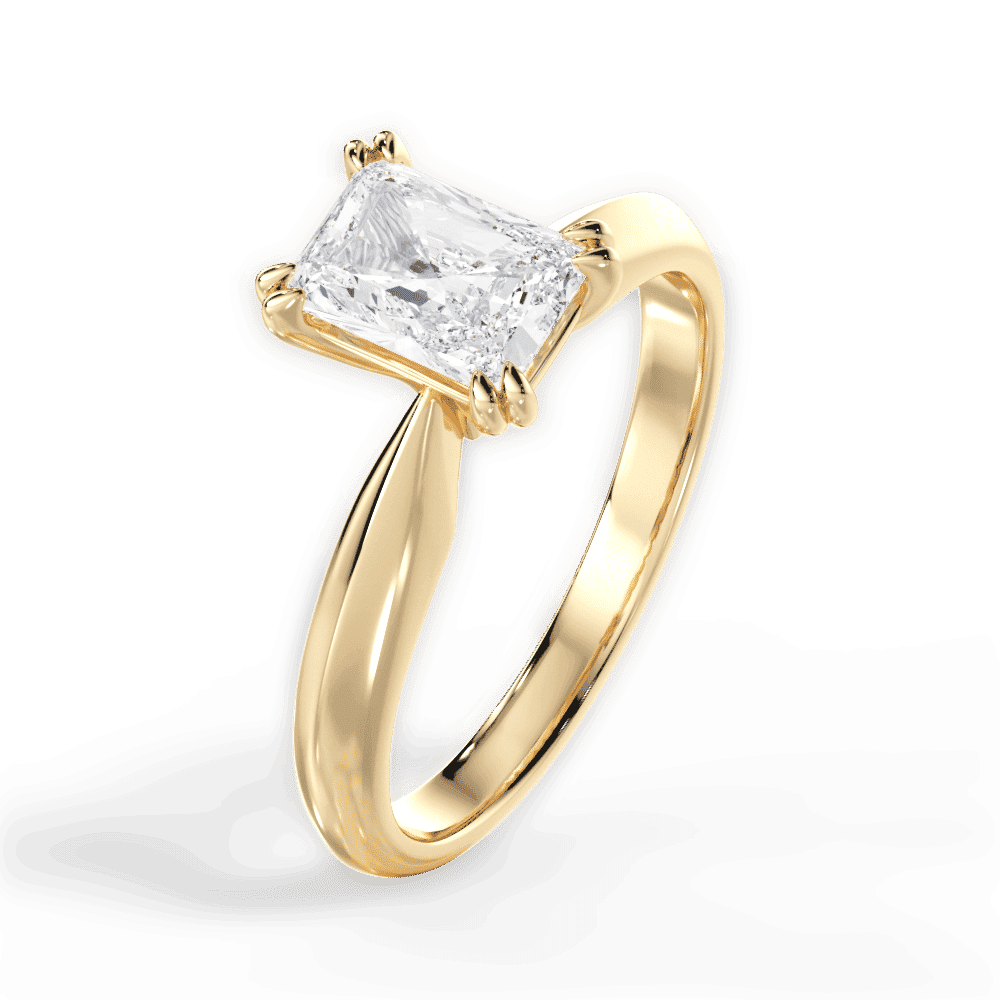 14kt Yellow Gold/18kt Yellow Gold/radiant/side