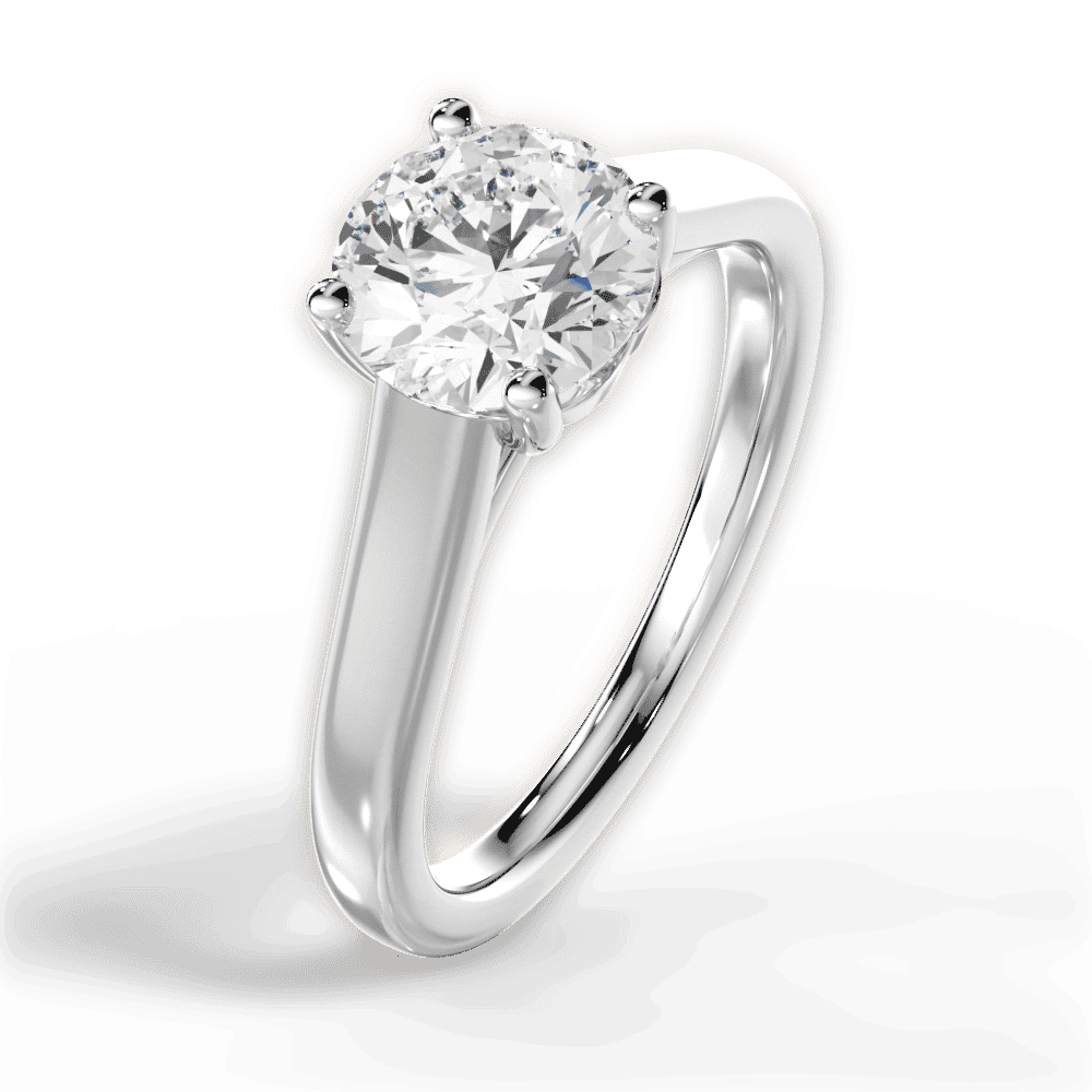 14kt White Gold/18kt White Gold/Platinum/round/side
