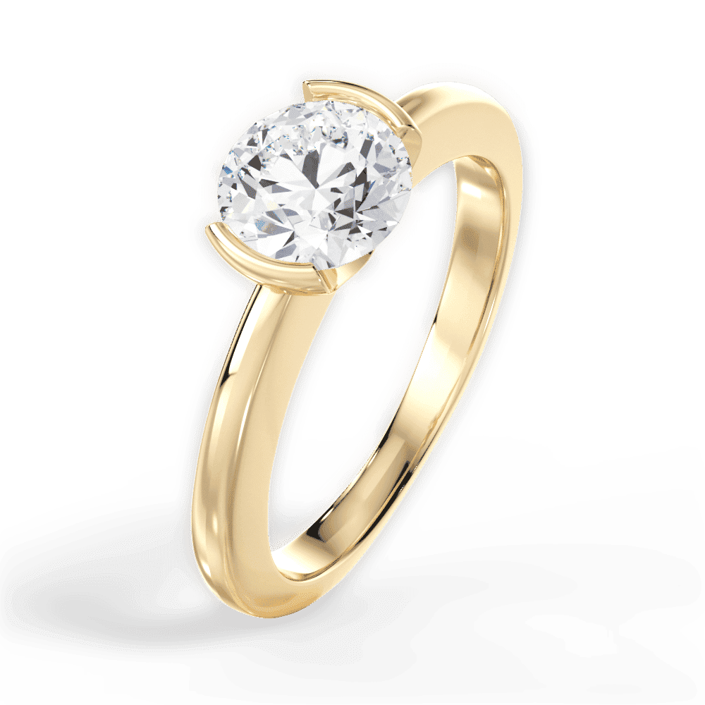 14kt Yellow Gold/18kt Yellow Gold/round/side
