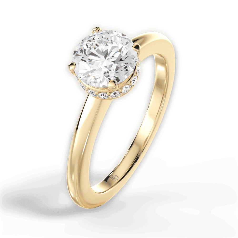 14kt Yellow Gold/18kt Yellow Gold/round/side