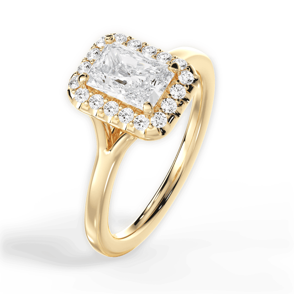 14kt Yellow Gold/18kt Yellow Gold/radiant/side