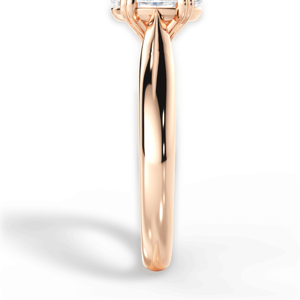 14kt Rose Gold/18kt Rose Gold/oval/side