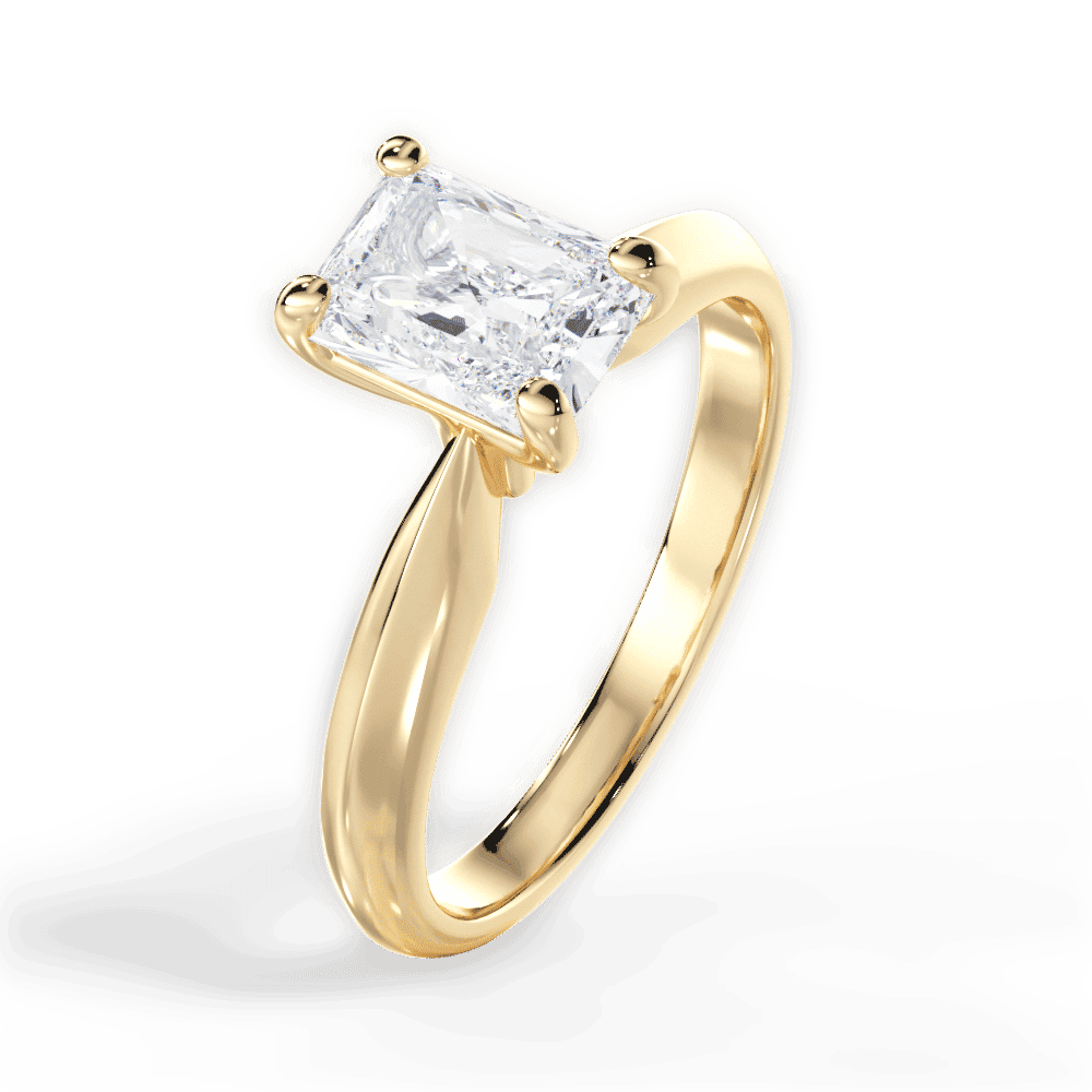 14kt Yellow Gold/18kt Yellow Gold/radiant/side