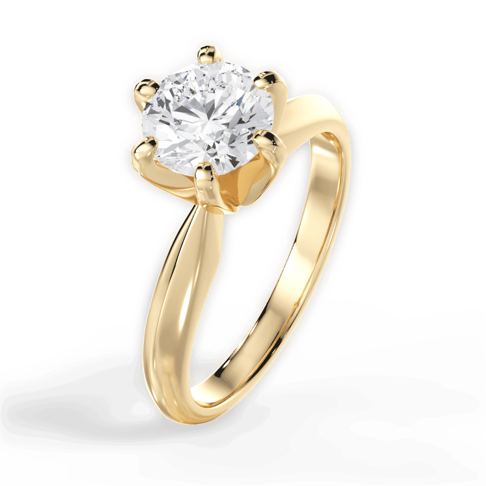 14kt Yellow Gold/18kt Yellow Gold/round/side