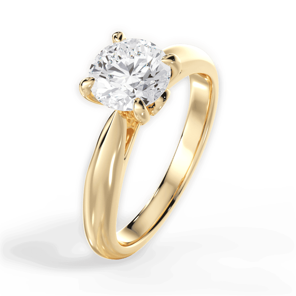 14kt Yellow Gold/18kt Yellow Gold/round/side