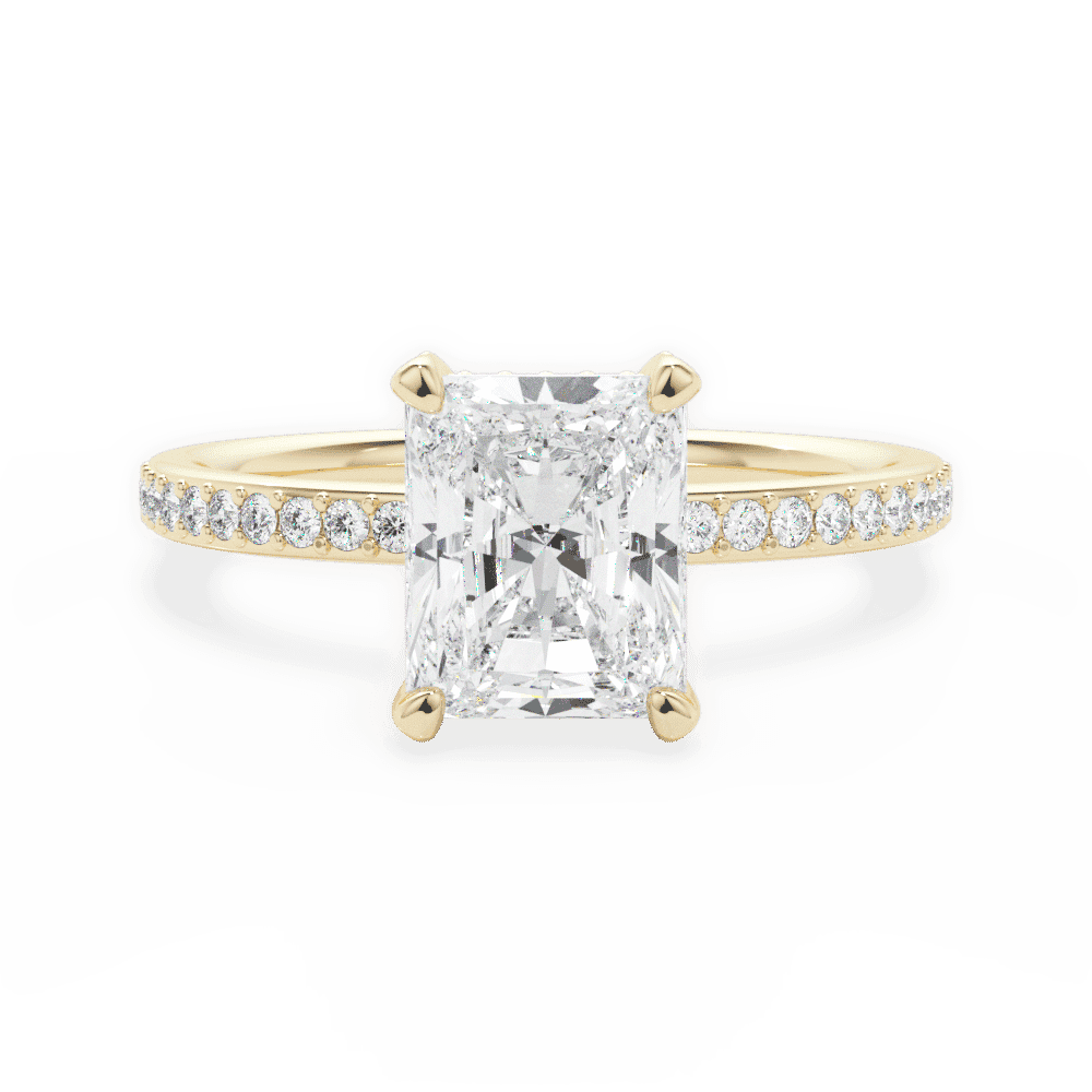 14kt Yellow Gold/18kt Yellow Gold/radiant/top