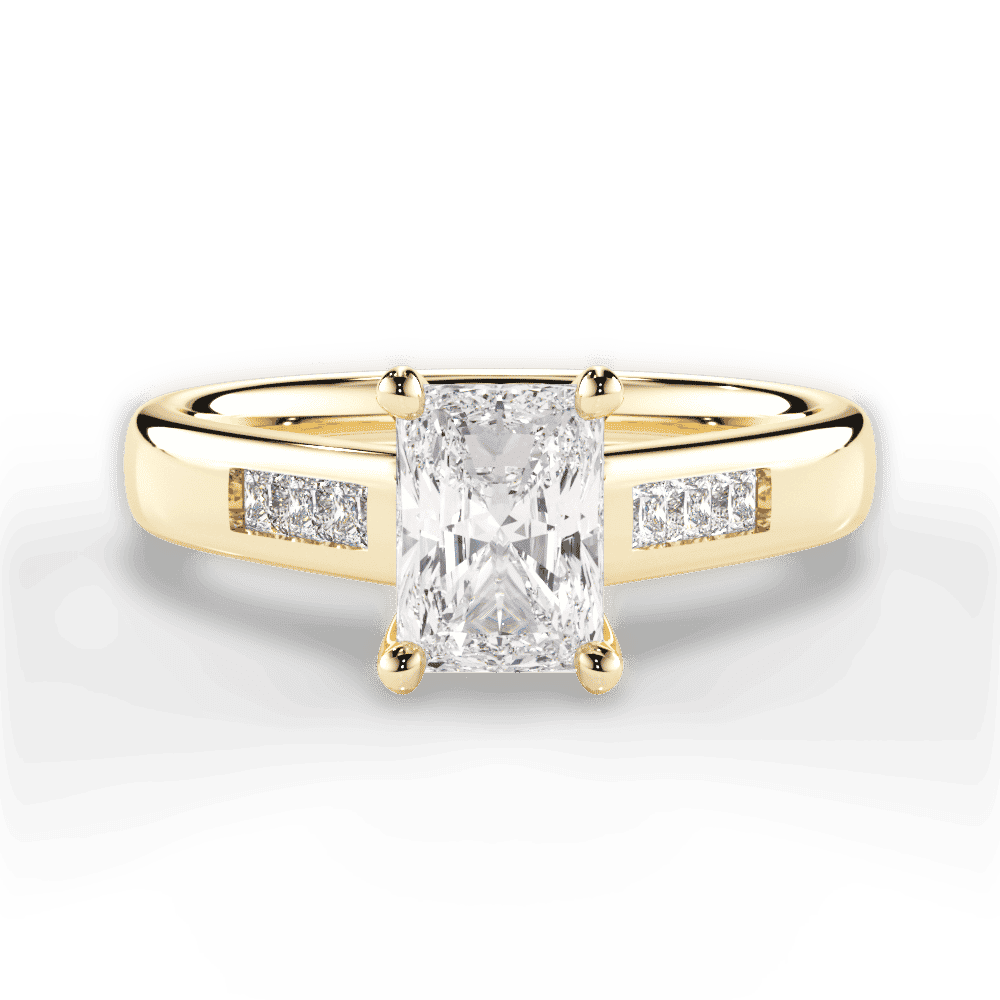 14kt Yellow Gold/18kt Yellow Gold/radiant/top