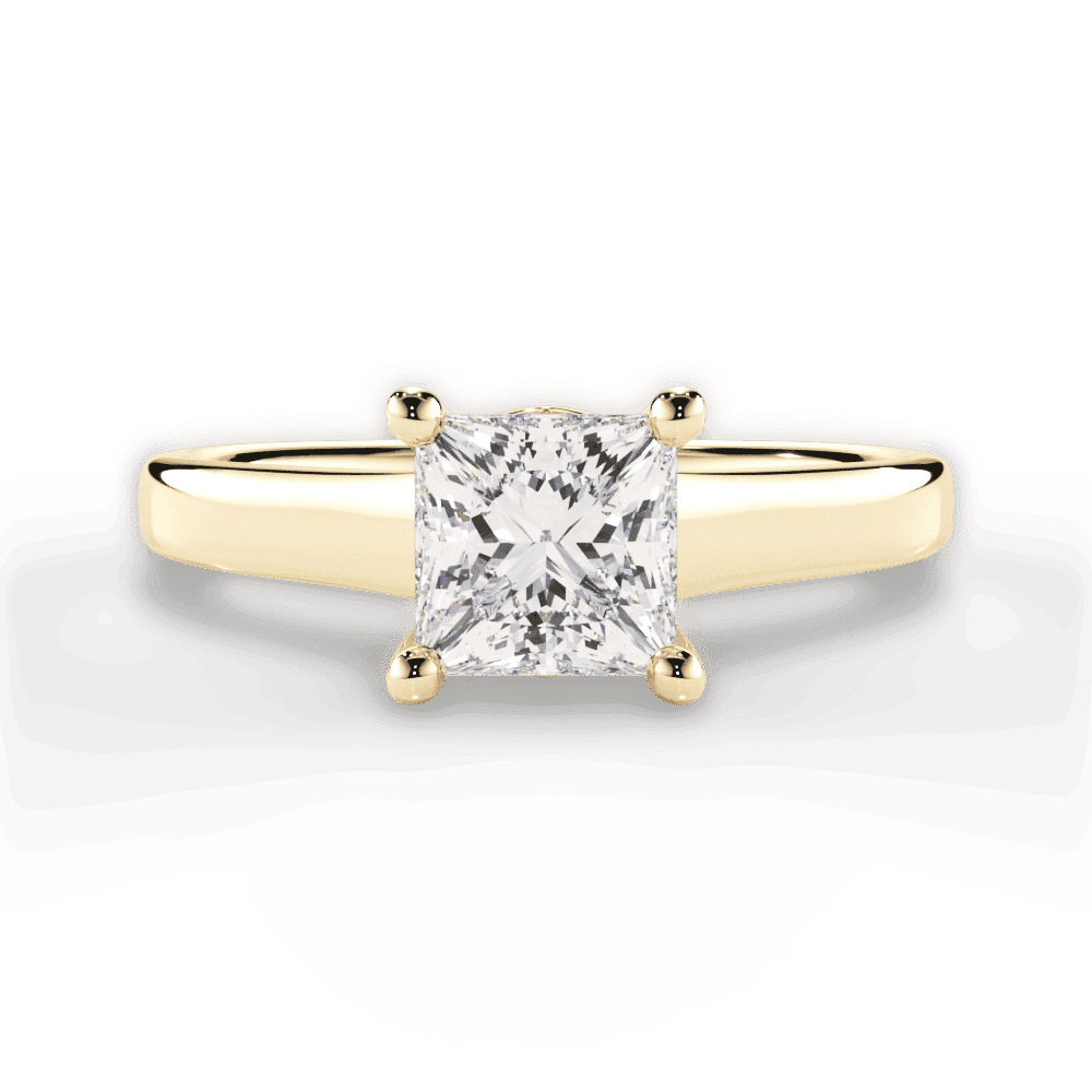 14kt Yellow Gold/18kt Yellow Gold/princess/top