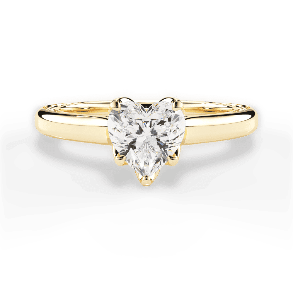 14kt Yellow Gold/18kt Yellow Gold/heart/top