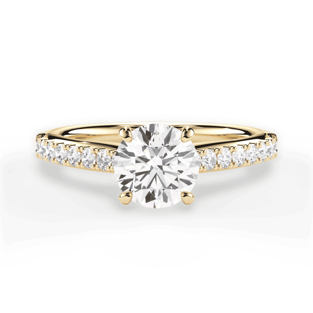 14kt Yellow Gold/18kt Yellow Gold/round/top