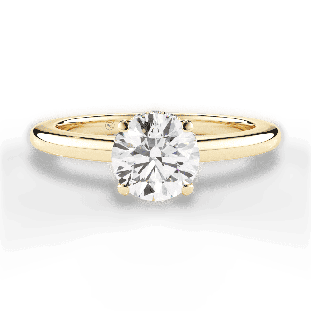 14kt Yellow Gold/18kt Yellow Gold/round/top