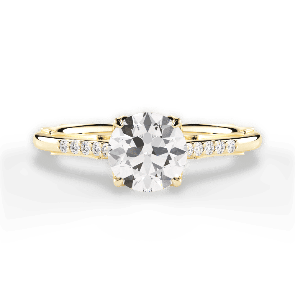 14kt Yellow Gold/18kt Yellow Gold/round/top