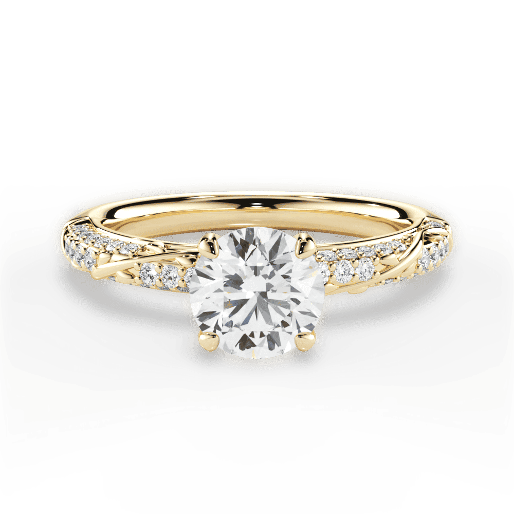 14kt Yellow Gold/18kt Yellow Gold/round/top