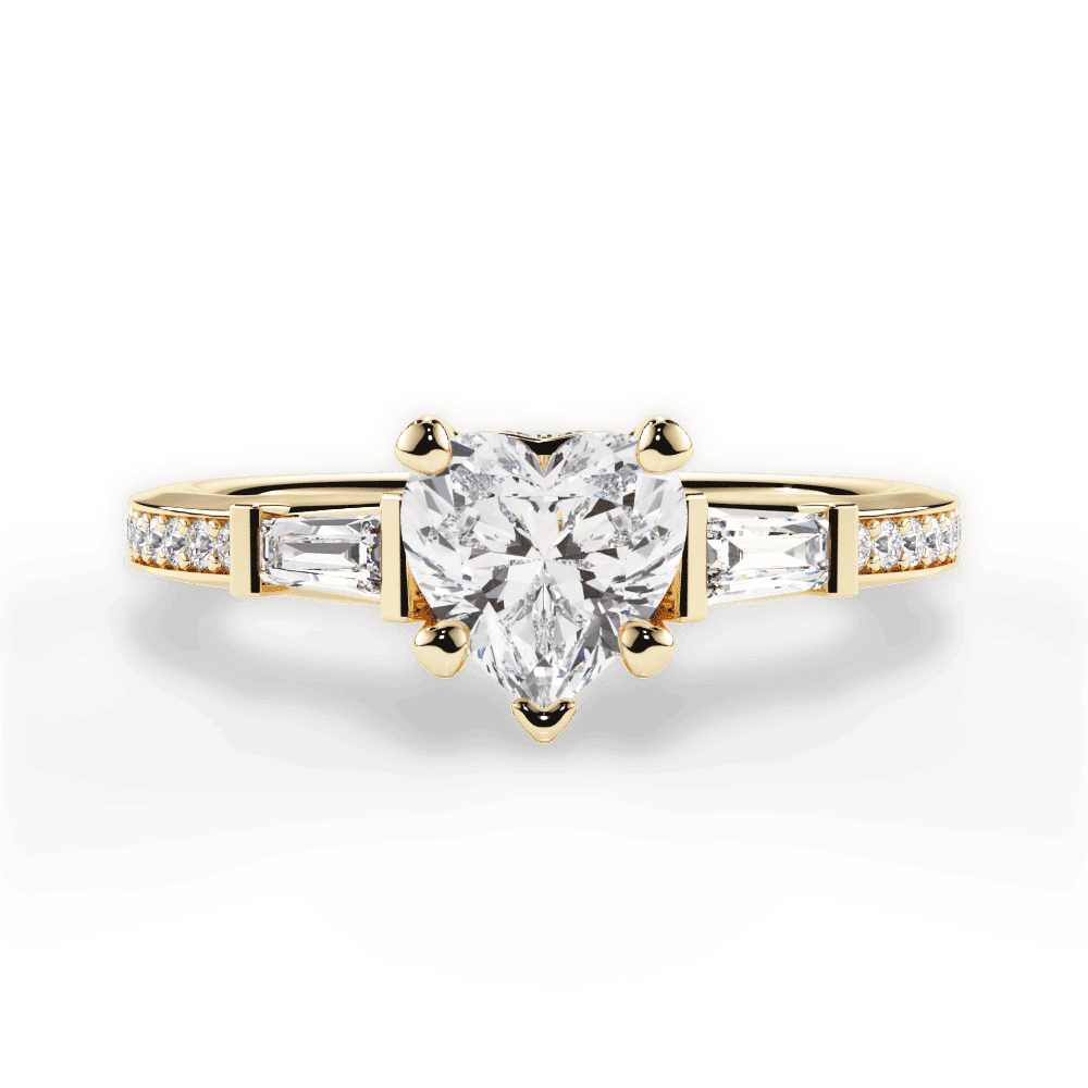 14kt Yellow Gold/18kt Yellow Gold/heart/top