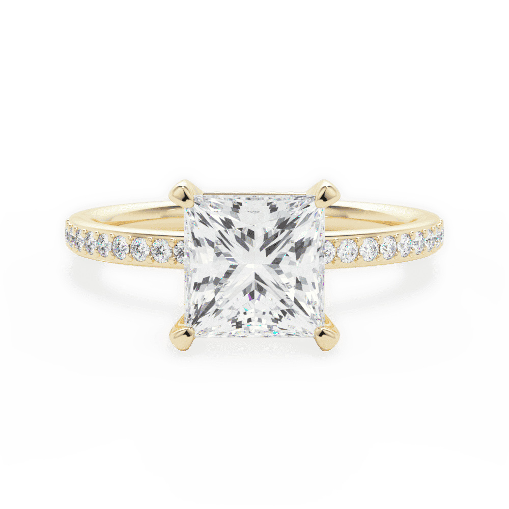 14kt Yellow Gold/18kt Yellow Gold/princess/top