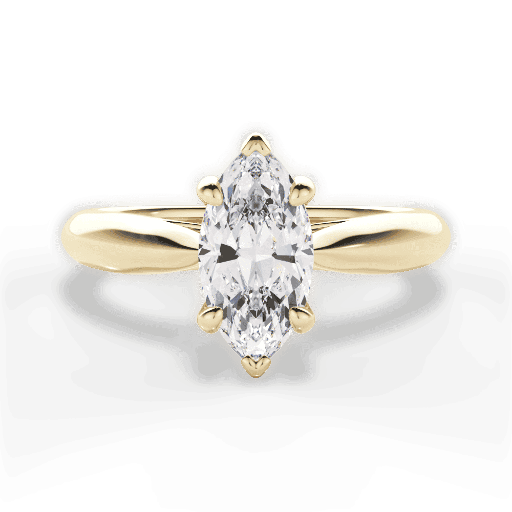 14kt Yellow Gold/18kt Yellow Gold/marquise/top