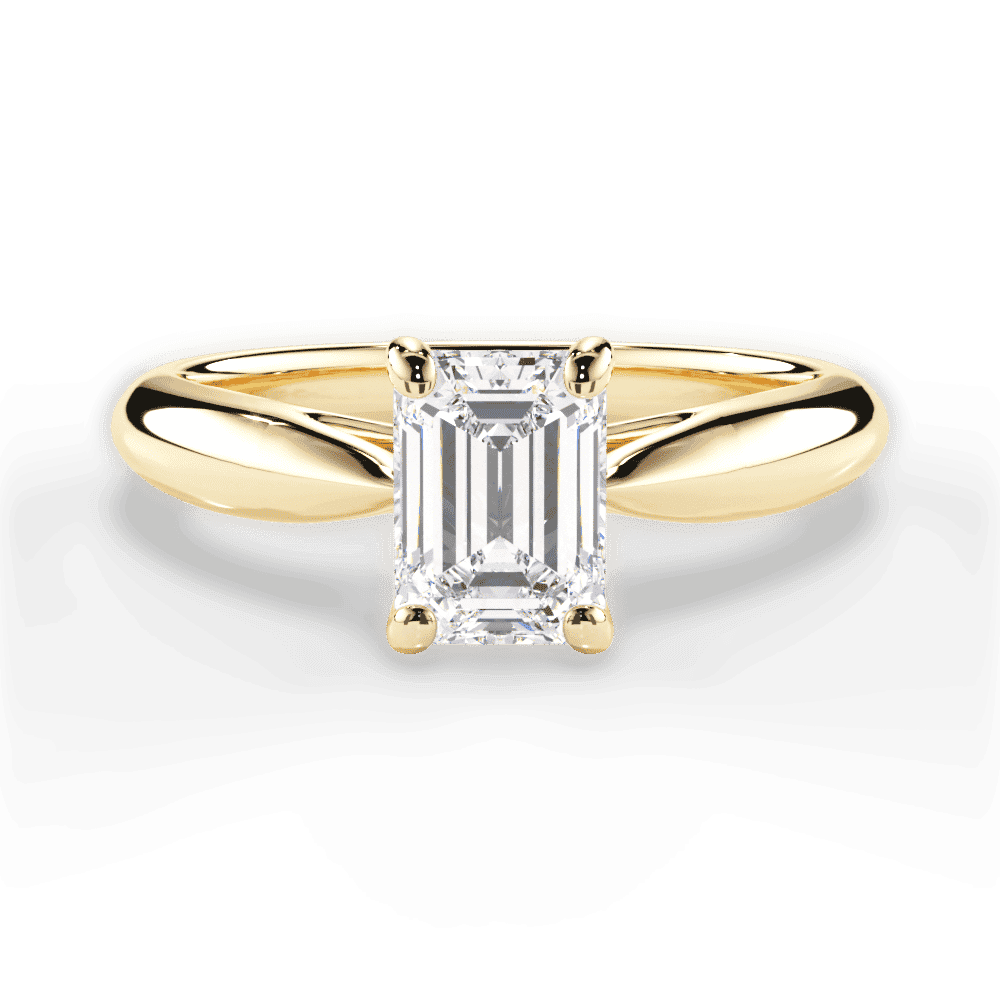 14kt Yellow Gold/18kt Yellow Gold/emerald/top