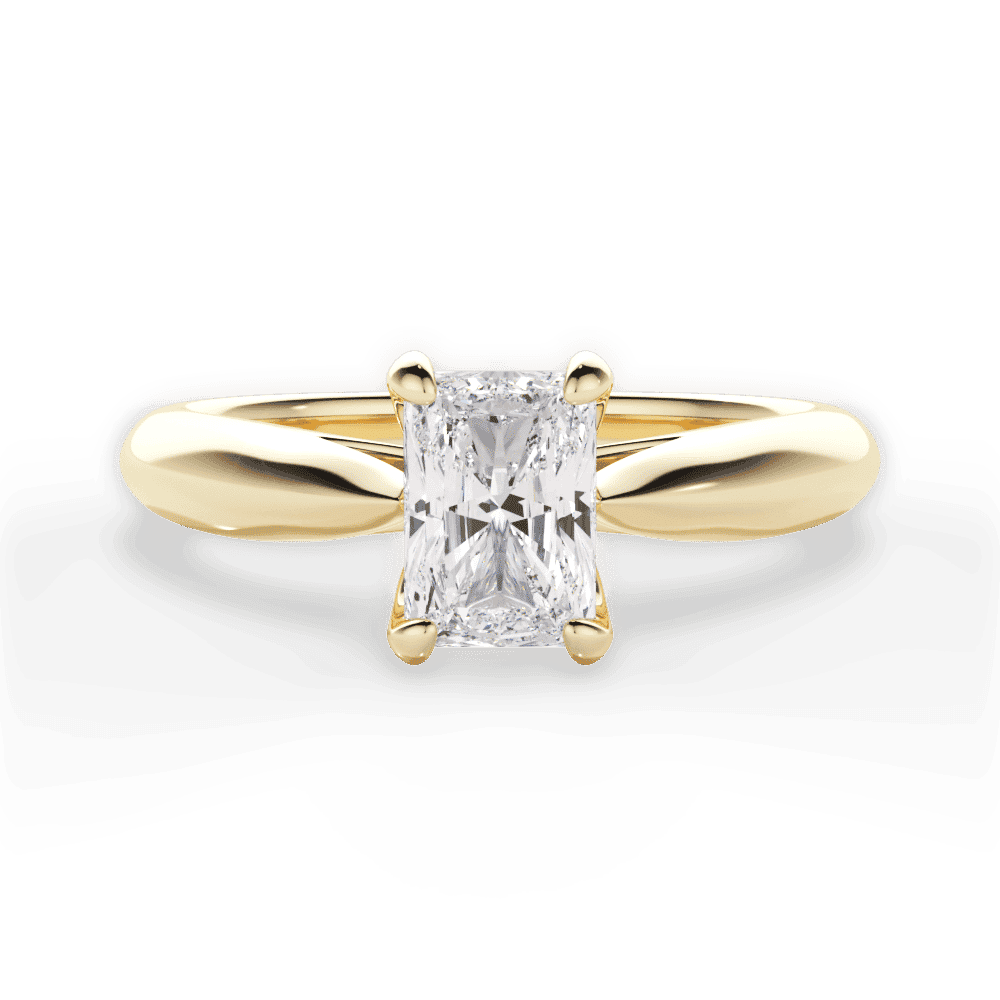 14kt Yellow Gold/18kt Yellow Gold/radiant/top