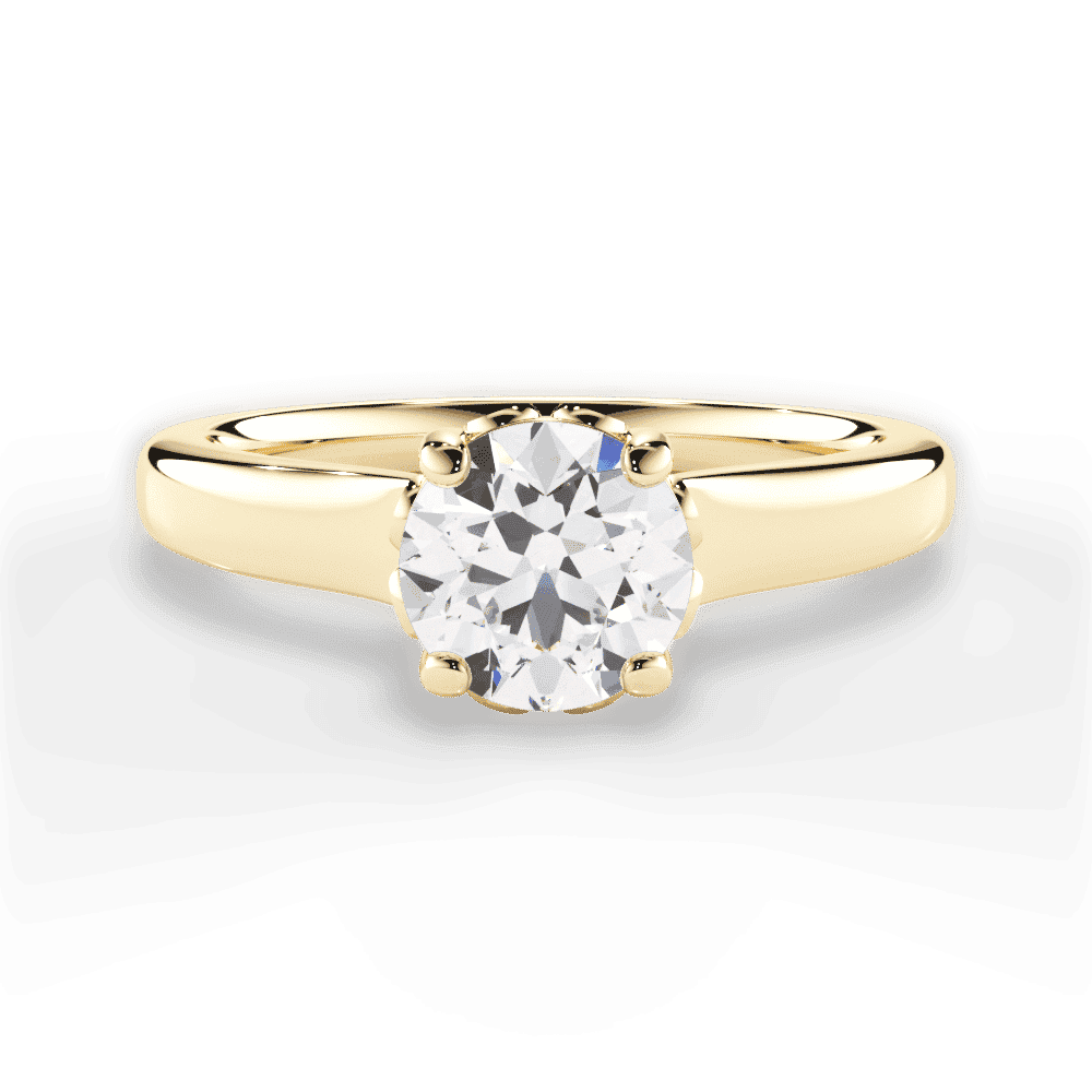 14kt Yellow Gold/18kt Yellow Gold/round/top