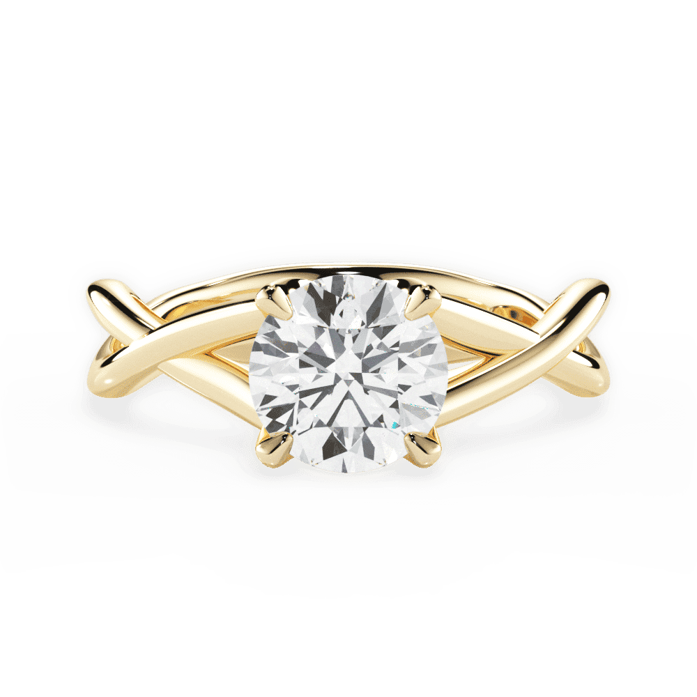 14kt Yellow Gold/18kt Yellow Gold/round/top