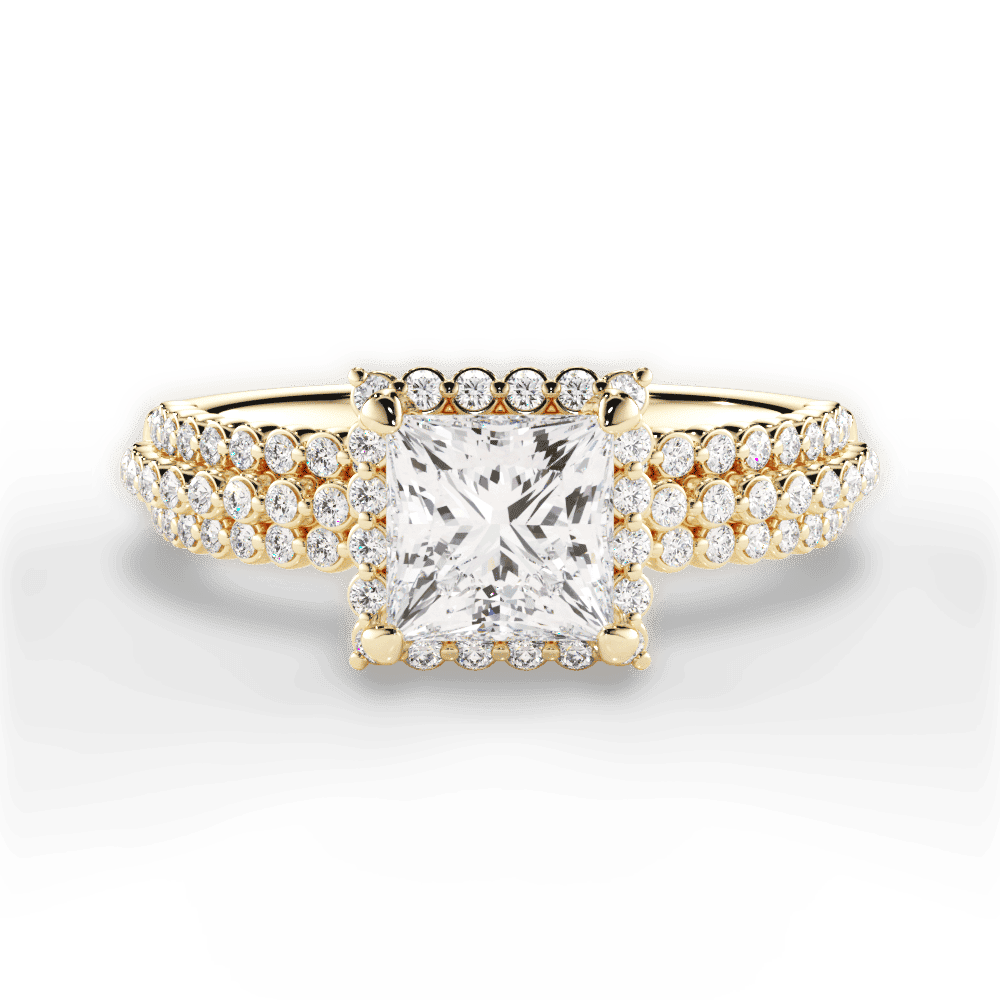 14kt Yellow Gold/18kt Yellow Gold/princess/top