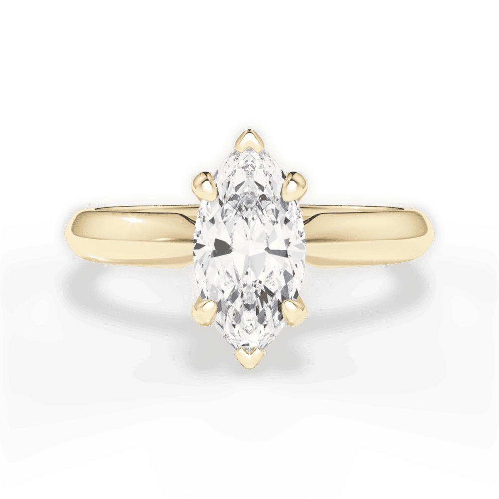 14kt Yellow Gold/18kt Yellow Gold/marquise/top