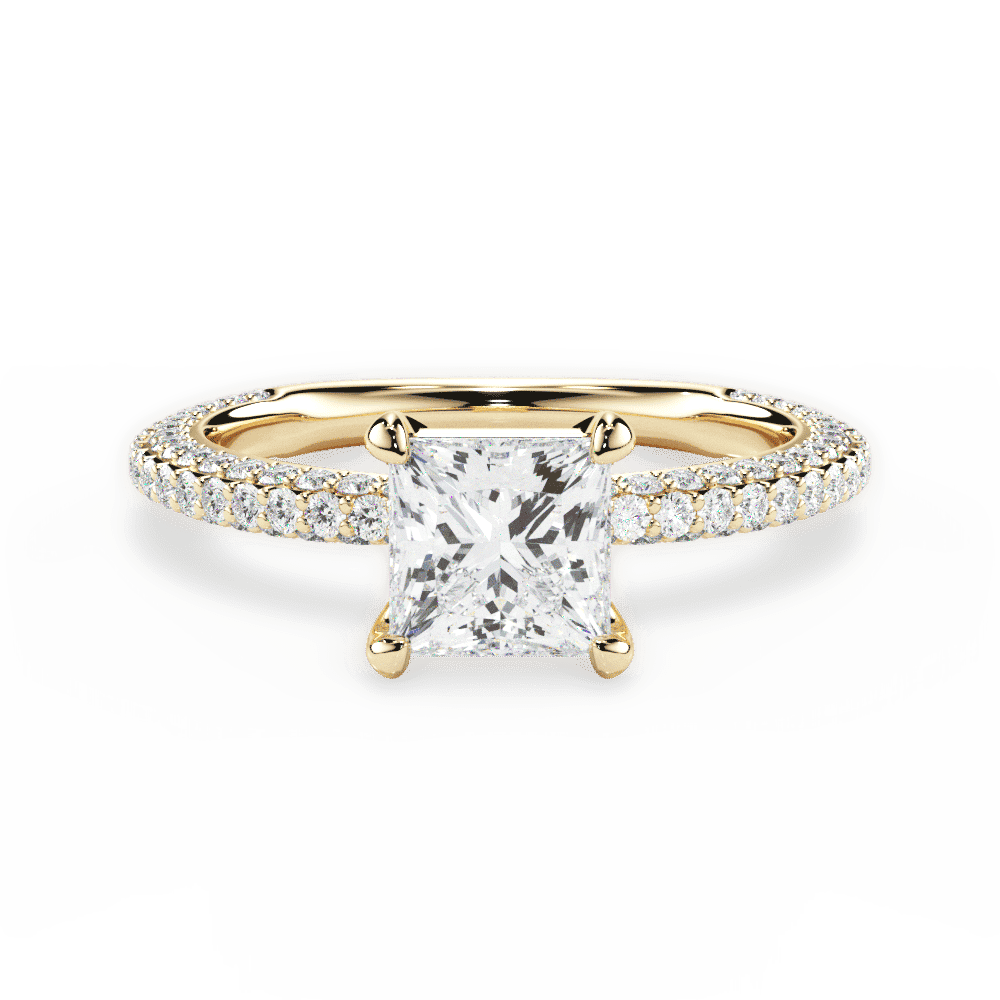 14kt Yellow Gold/18kt Yellow Gold/princess/top