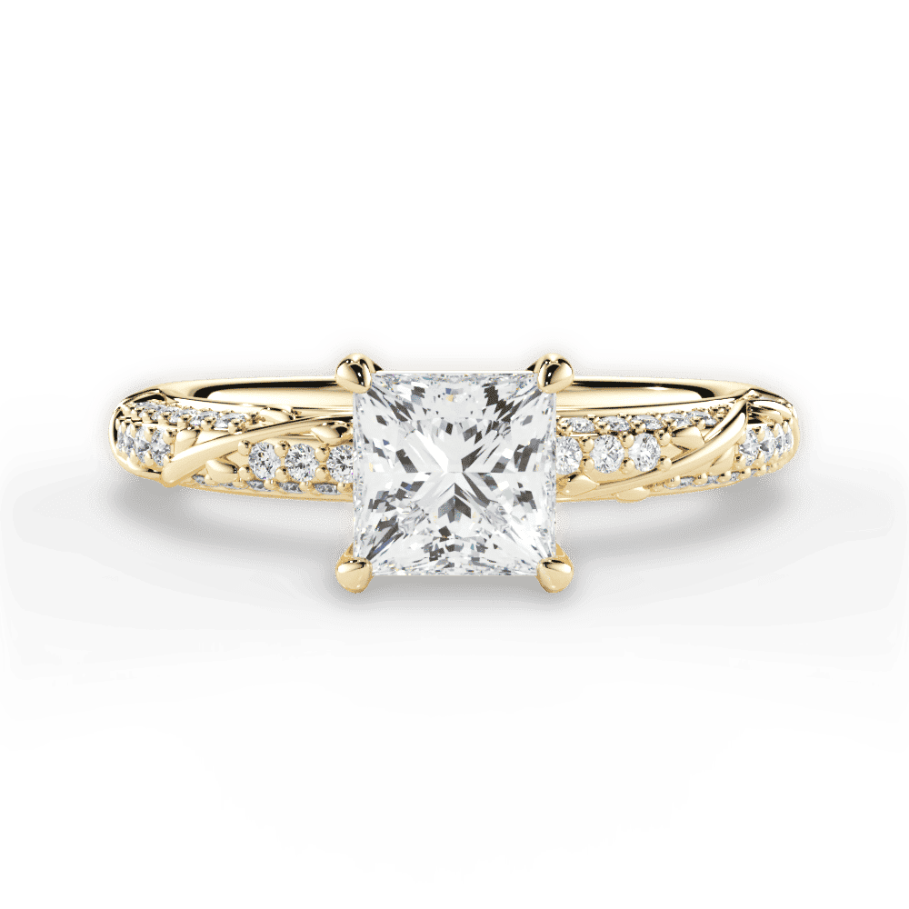 14kt Yellow Gold/18kt Yellow Gold/princess/top