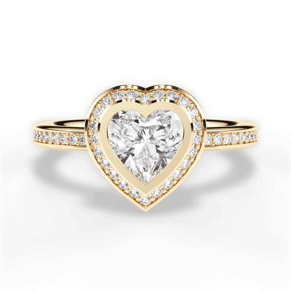 14kt Yellow Gold/18kt Yellow Gold/heart/top