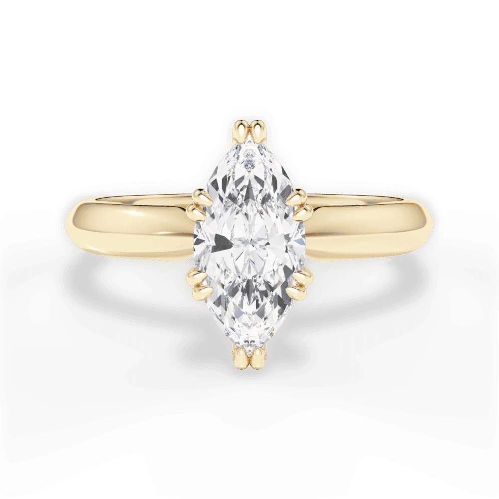 14kt Yellow Gold/18kt Yellow Gold/marquise/top