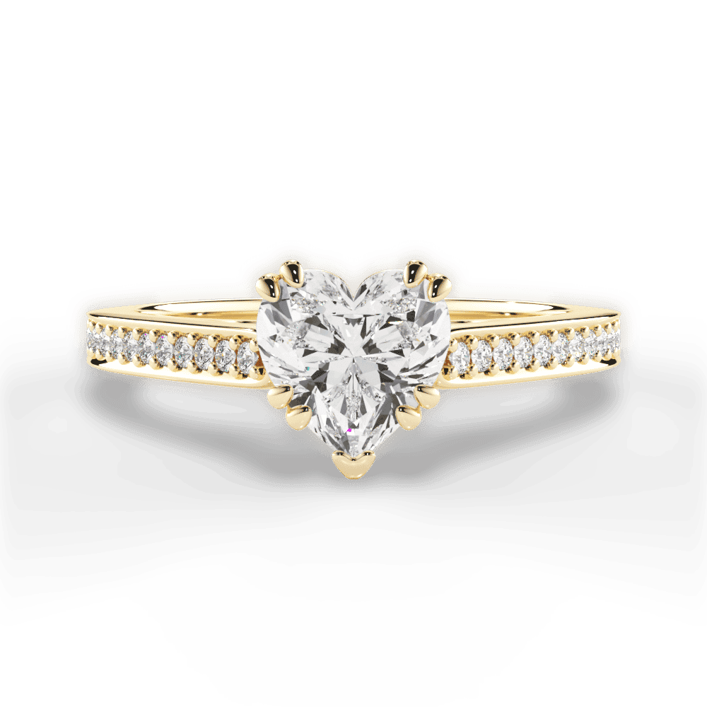 14kt Yellow Gold/18kt Yellow Gold/heart/top