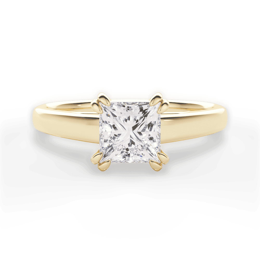 14kt Yellow Gold/18kt Yellow Gold/princess/top