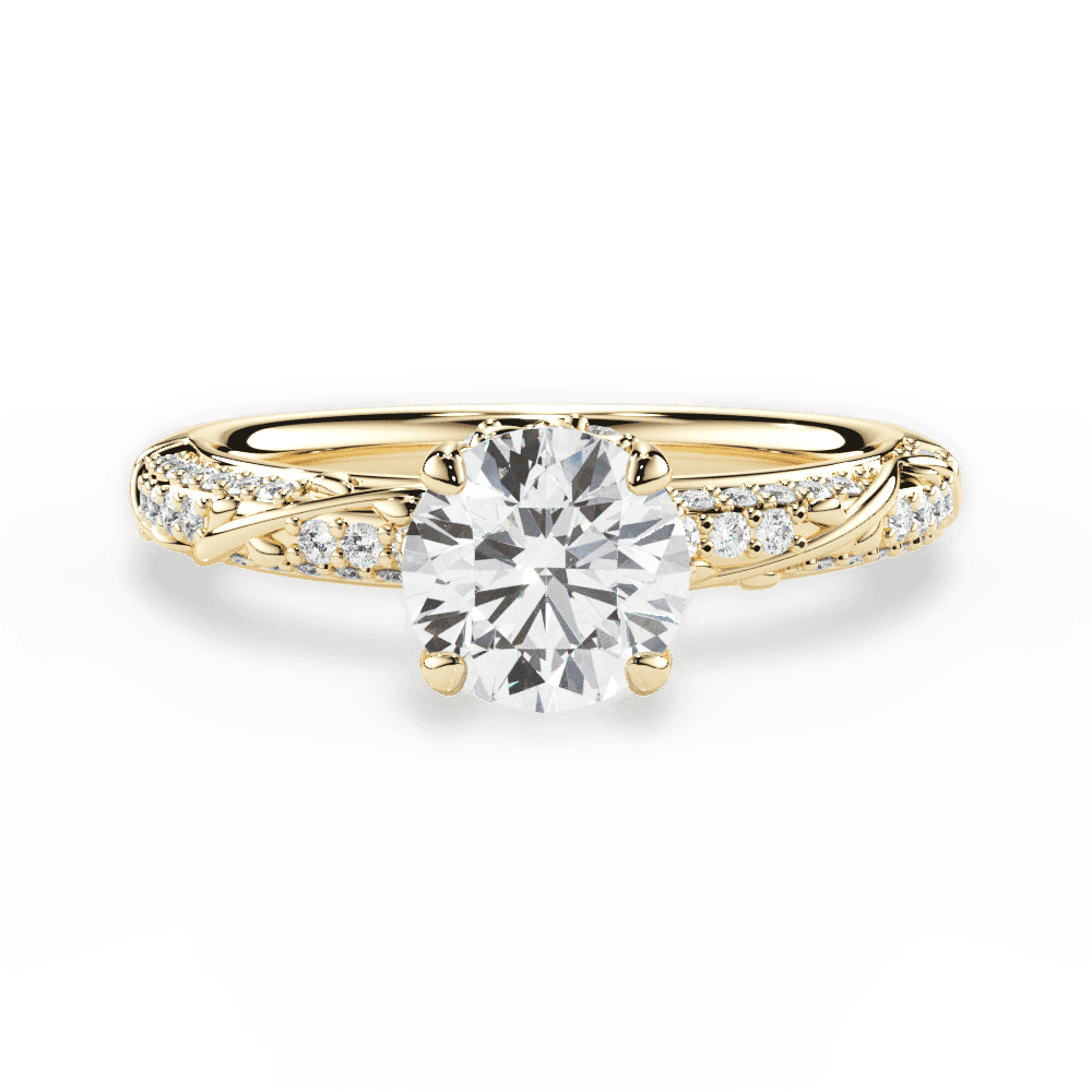 14kt Yellow Gold/18kt Yellow Gold/round/top