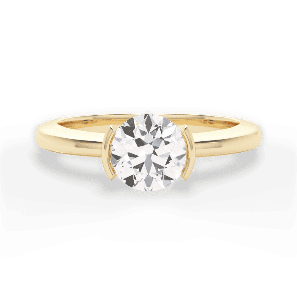 14kt Yellow Gold/18kt Yellow Gold/round/top
