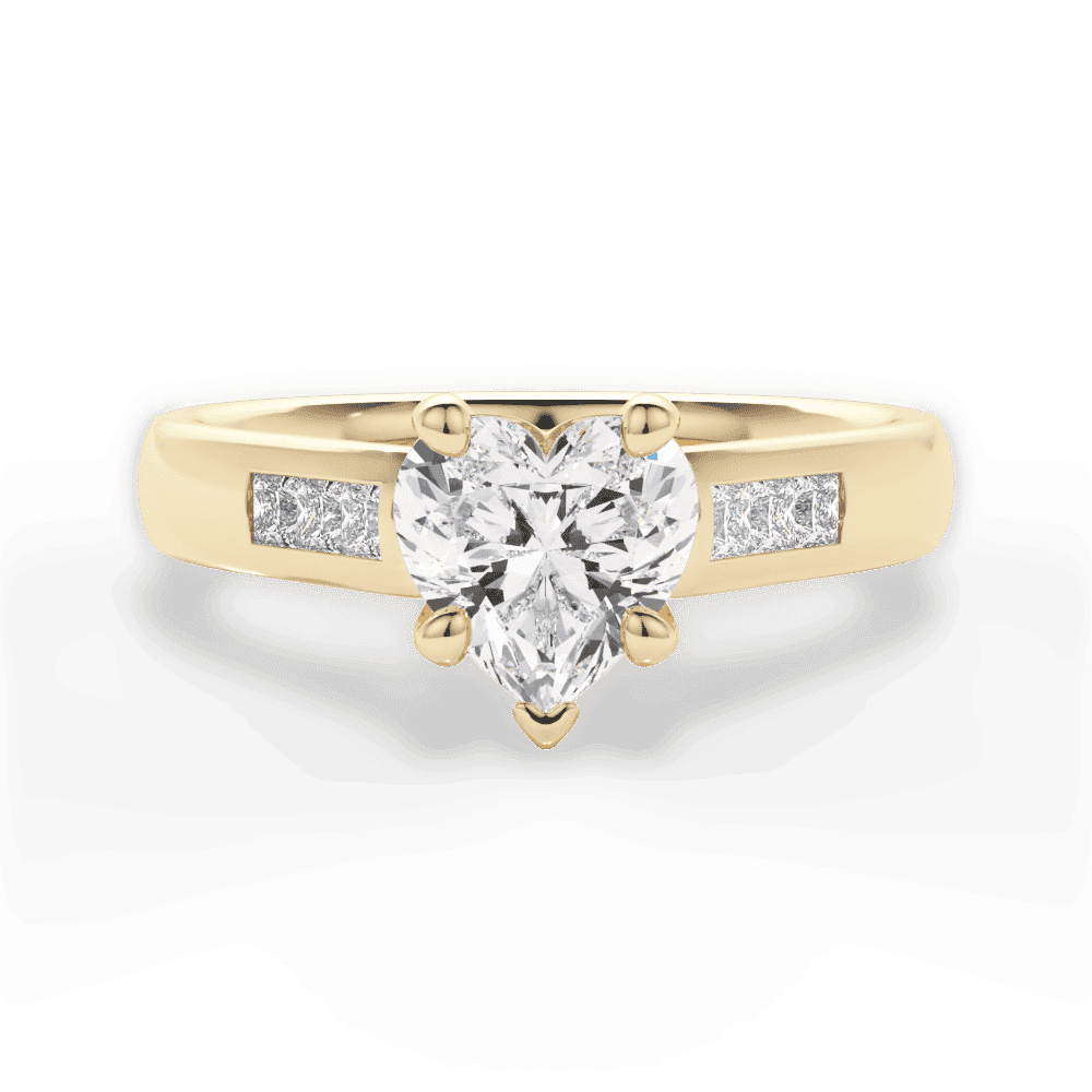 14kt Yellow Gold/18kt Yellow Gold/heart/top