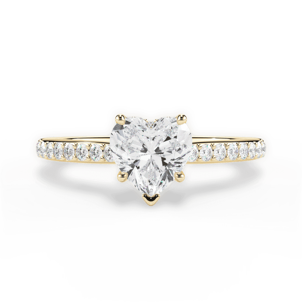 14kt Yellow Gold/18kt Yellow Gold/heart/top