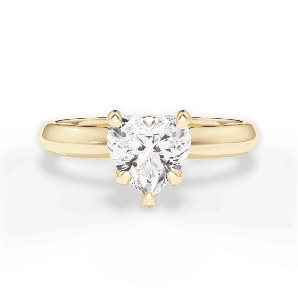 14kt Yellow Gold/18kt Yellow Gold/heart/top