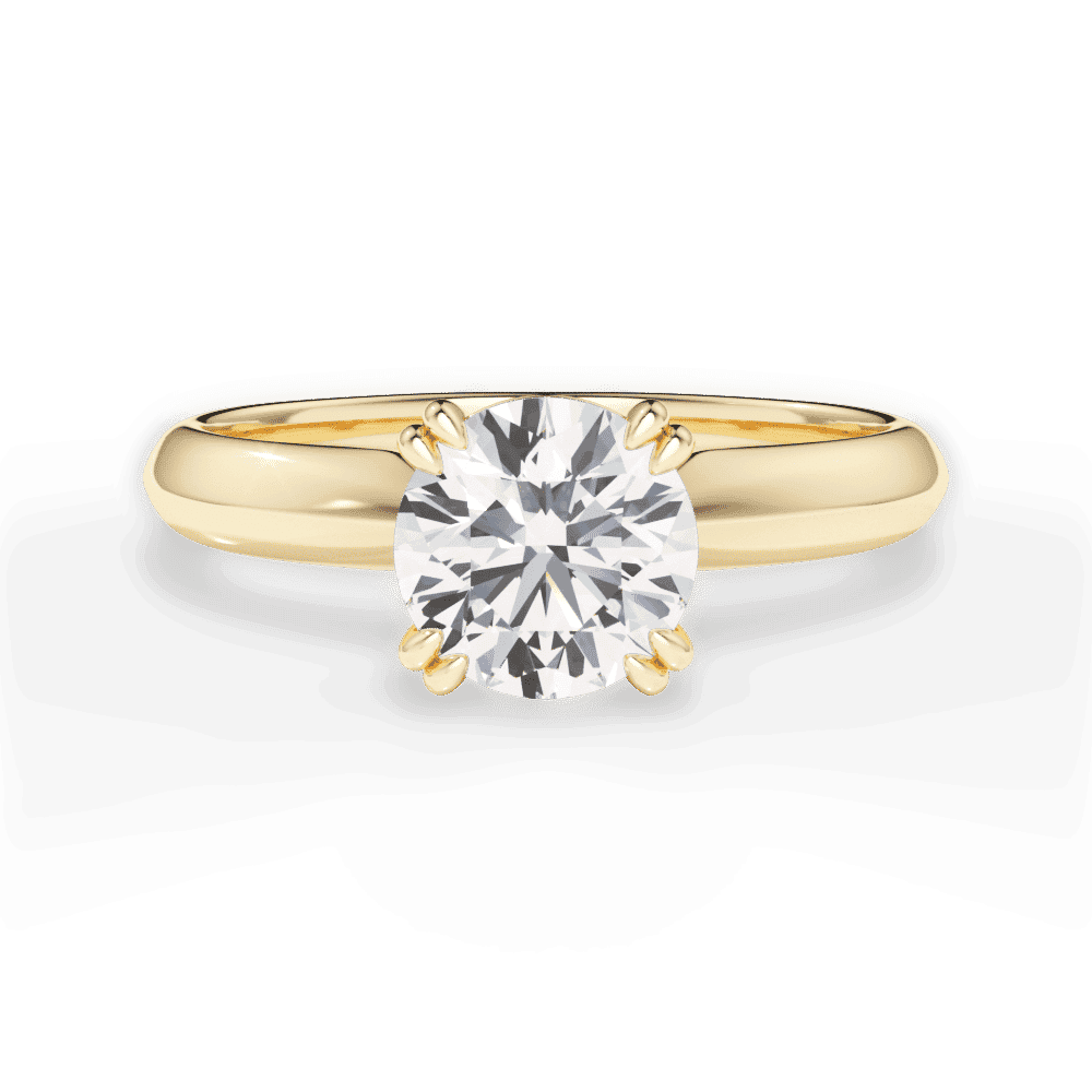 14kt Yellow Gold/18kt Yellow Gold/round/top